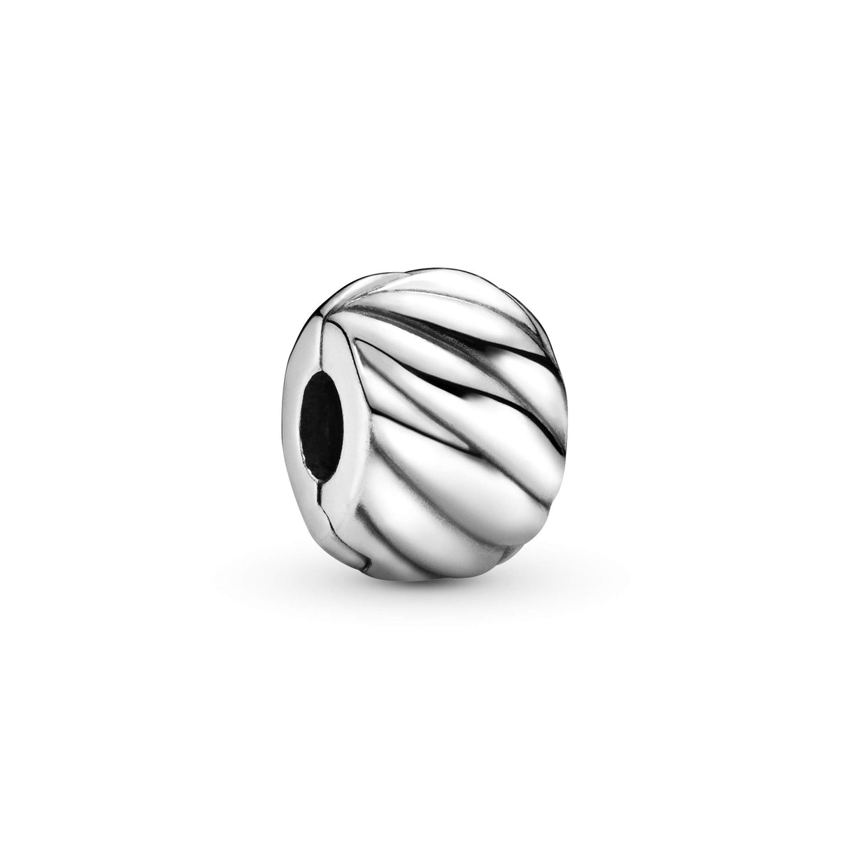 PANDORA Polished Feathered Clip Charm - Bracelet Charm for PANDORA Moments Bracelets - Stunning Women's Jewelry - Gift for Women in Your Life - Made with Sterling Silver - With Gift Box
