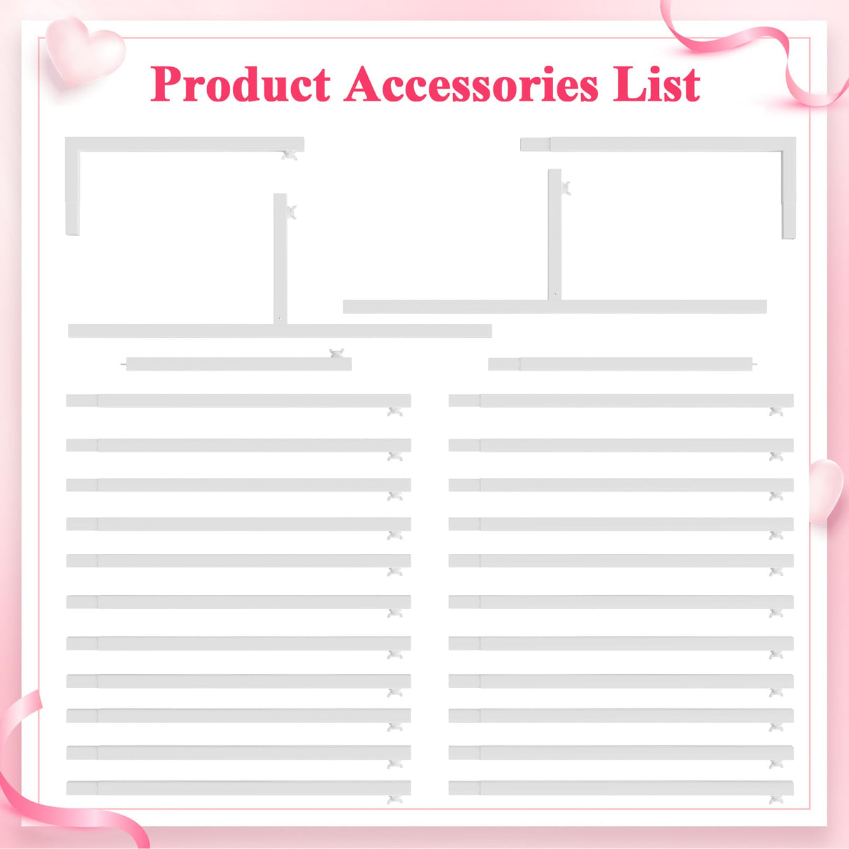 Wokceer Square Wedding Arch Backdrop Stand White Metal Arch 8FT x 8FT
