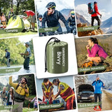 Esky Emergency Sleeping Bag, Portable Emergency Blanket Thermal Bivy Sack, Waterproof Lightweight Survival Gear with Compass for Camping Hiking Outdoor Adventure