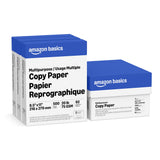 Amazon Basics Multipurpose Copy Printer Paper, 20 lb, 8.5 x 11 Inches, 3 Reams (1,500 Sheets), 92 Bright White for Home Use