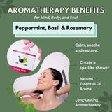 Head Hug Shower Steamers Aromatherapy for Relief - Christmas Gift - Adult Stocking Stuffer - USA Made - Peppermint & Rosemary Shower Bomb Tablets - Soothing Natural Essential Oils (10 Pack)