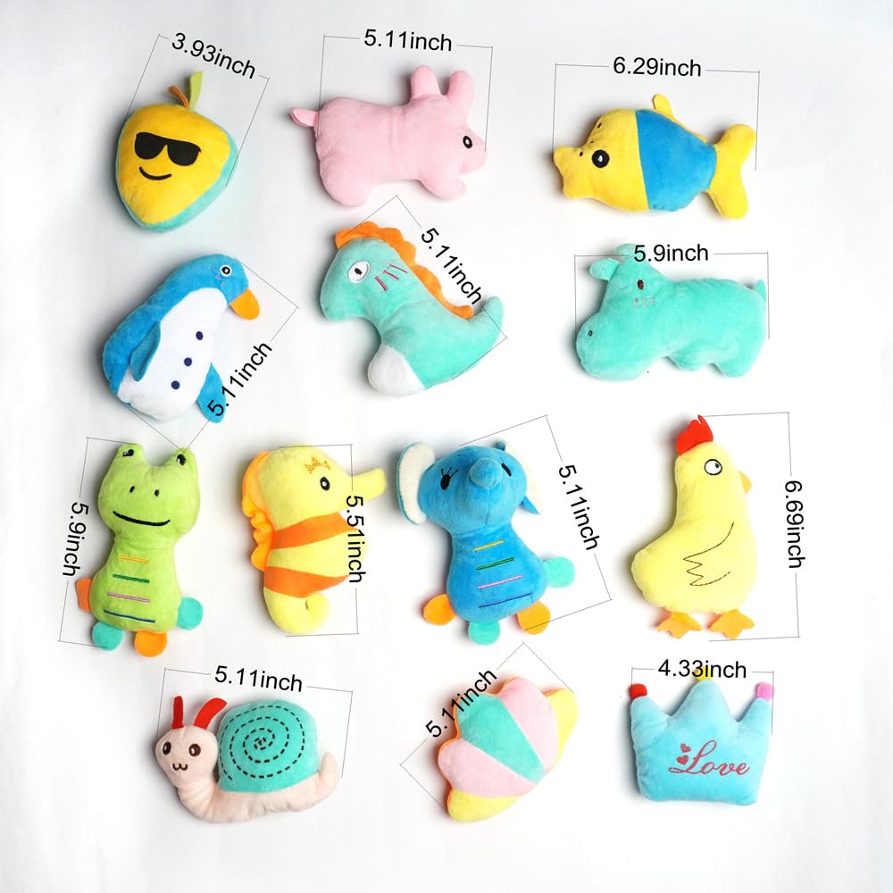 HDMOTU Pack of 26 Soft Small Medium Dog Squeaky Toys for Puppy