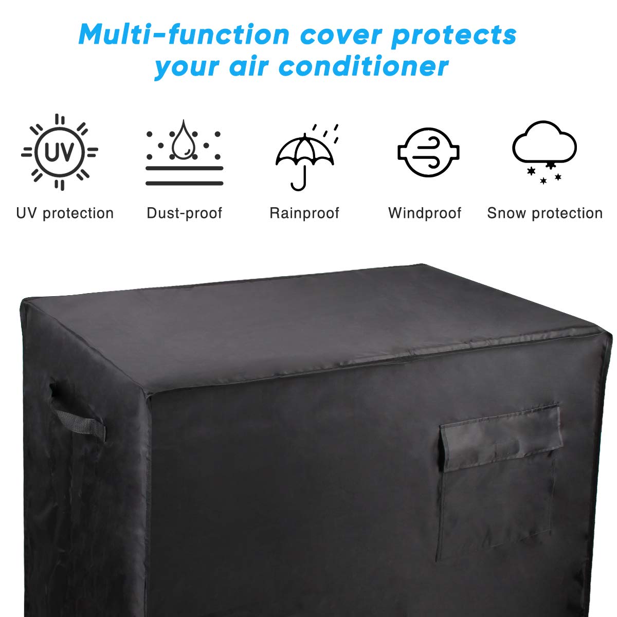 Cooler Cart Cover Black, Luxiv Waterproof Rolling Cooler Cover 34L x 20W x 32H inches 80 Quart Rolling Ice Chest Sleeve for Anti Rain, Sunlight, Dust (34L x 20W x 32H)