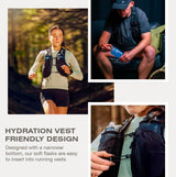 SWIFTER 2x Soft Flask 500ml | Running, Hiking, Cycling Hydration Flask | Collapsible, Leakproof, Reusable | Matt Finish, Sky Blue