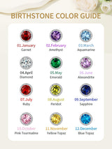 FindChic April Diamond Clip On Earrings for Women Silver Birthstone
