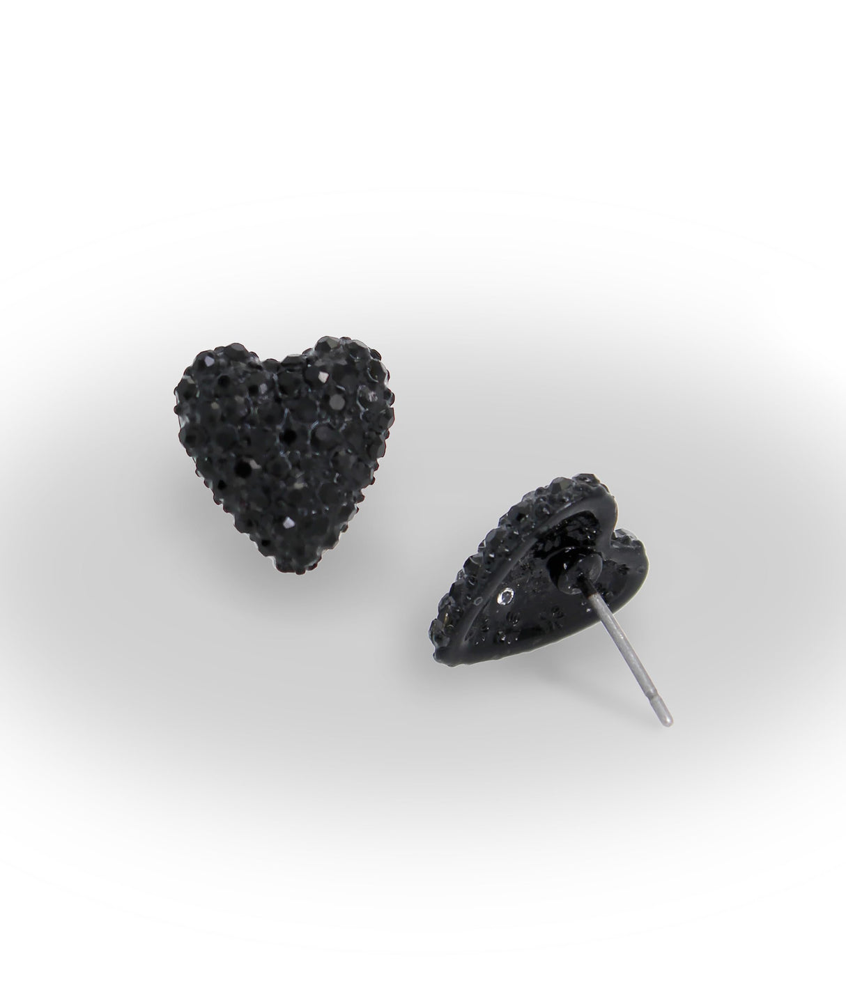 Betsey Johnson Heart Stud Earrings