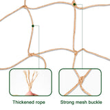 Jute Trellis Netting - Jute Netting for Garden, Heavy Duty Plant Support Netting for Climbing Plants, Cucumber, Vine, Fruits & Vegetables, Climbing Vining Plants (6.6 Ft x 9.8 Ft, 5.9 Inch Squares)