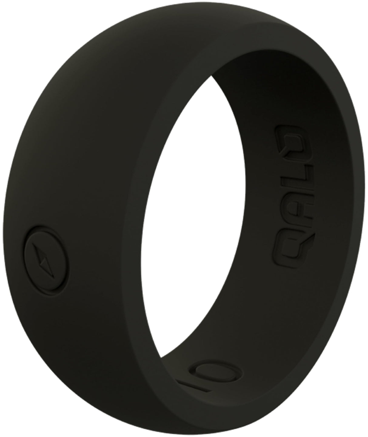 QALO Men's Silicone Ring, Classic for Men (Black, Black Classic, Size 10