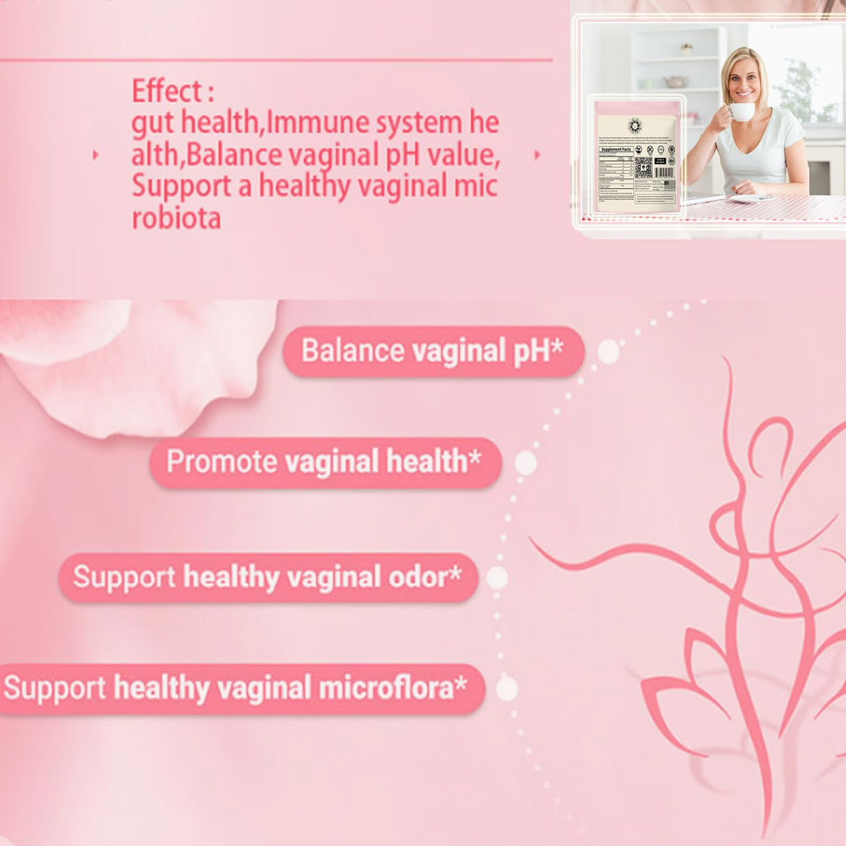 Premium Vital Nature Balance Feminine Gummies for Women's Sealed-1pack,Pineapple Feminine Gummies, Easy to Store, Help Unleash Confidence-60 Pieces