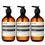 Aesop Resurrection Aromatique Hand Wash | Gentle Cleanser with Orange, Rosemary and Lavender Oils | 500mL / 16.9 oz (Pack of 3)