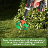 8" Screw in Tent Stakes 16PCS - Ground Anchors Screw in, Screw in Tent Stakes Heavy Duty, Galvanized - Tent Accessories, Metal Threaded Tent Spikes with Hex Head Driver and Storage Bags