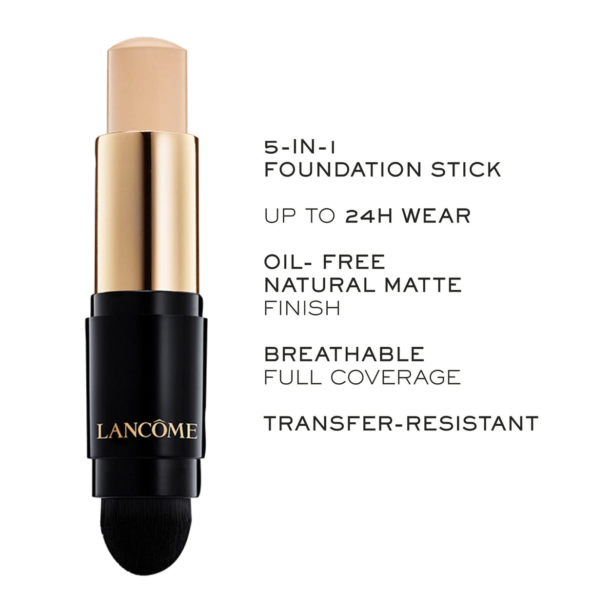Lancôme Teint Idole Ultra Wear Foundation Stick - Full Coverage Foundation & Natural Matte Finish - Up To 24H Wear - 140 Ivoire Neutral