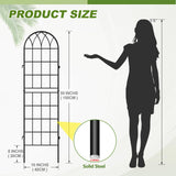 DoCred 4 Pack Garden Trellis for Climbing Plants, 59 Inch Metal Trellis