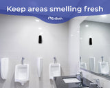 Automatic Air Freshener Spray Dispenser (2-Pack) Wall Mounted or Free Standing, Commercial and Home Use, Multiple Time Scent/Mist Release Settings for Room/Restroom Sprayer (Black)