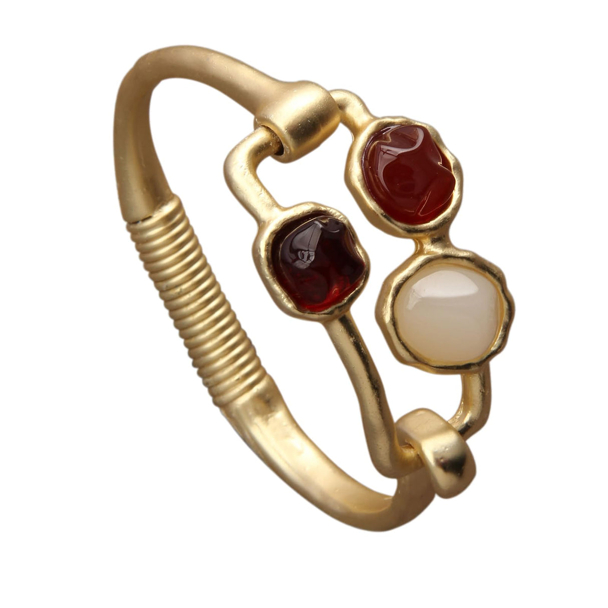 joymiao Gold Bracelet for Women Trendy Chunky Thick Gold Bangles Bracelet
