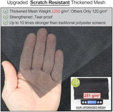 Upgraded Magnetic Screen Door Thicker 250g/m² Reinforced Mesh,36 Longer Magnets,Door Screen Magnetic Closure for Single Door,Heavy Duty Door Net Screen with Magnet,Fit Doors to 36 x 80 Inch,Black