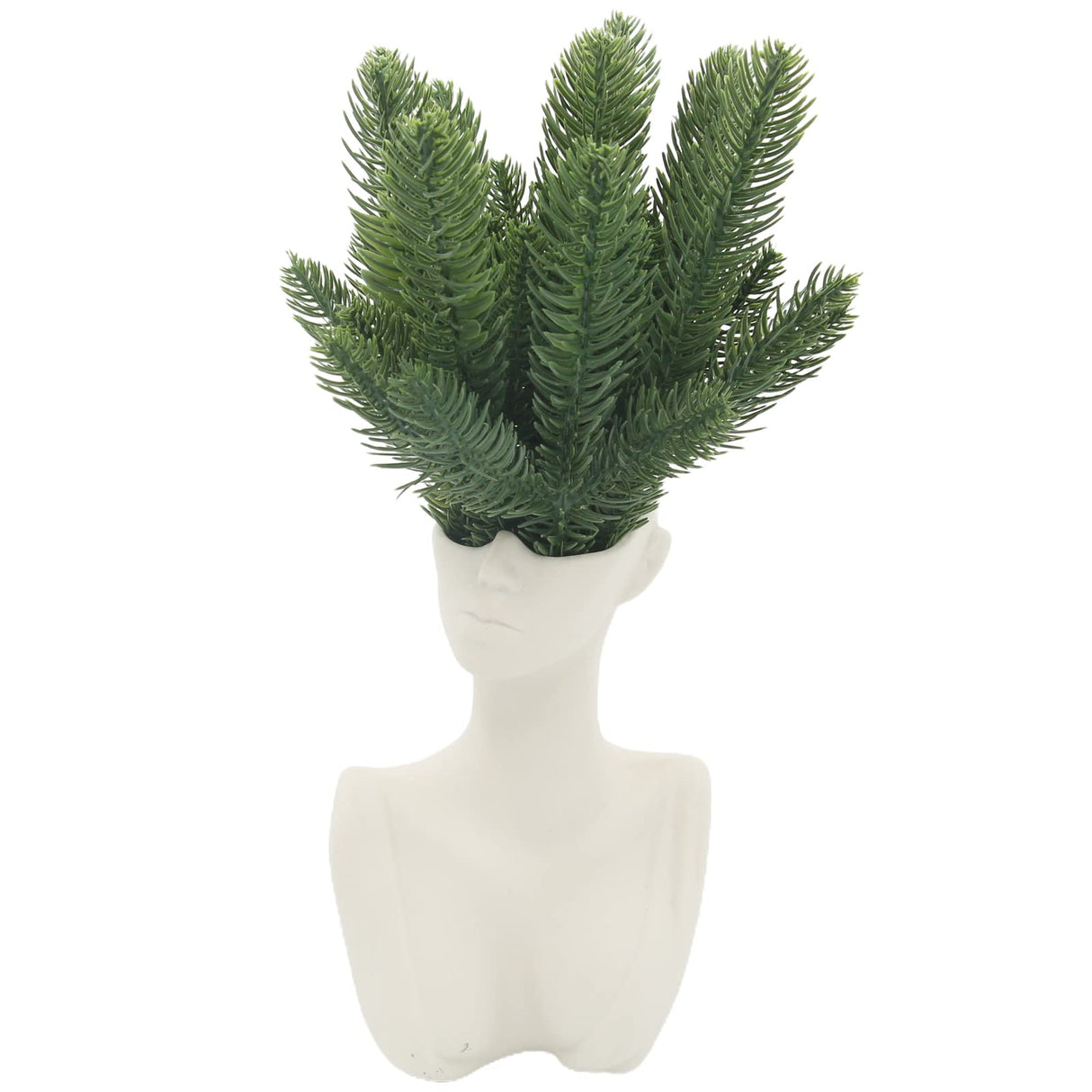 Hananona 100 Pcs Artificial Pine Branches Green Plants Pine Needles DIY Accessories for Garland Wreath Christmas and Home Garden Decor (100, Green)