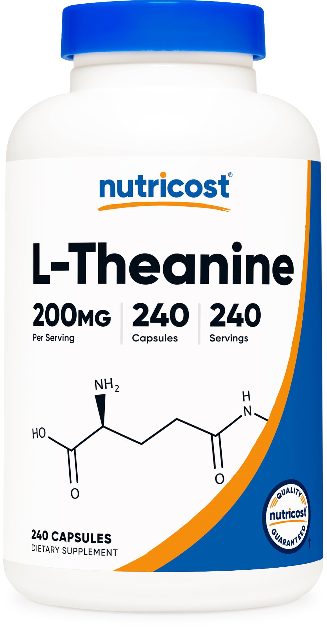 Nutricost L-Theanine 200mg, 240 Capsules - Double Strength