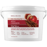 SMELLS BEGONE 1-Gallon Odor Absorber Gel - Air Freshener & Odor Eliminator for Homes, Garages & Commercial Buildings - Industrial Size - Apple Cinnamon Scent