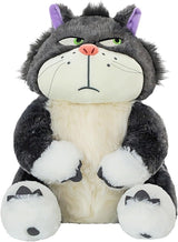 EASELR 12inch Angry Cat Stuffed Animal Toys, Cute Cat Kitten Plush Soft Kawaii Anime Plush Wicked Black Cat Plushies for Kids Birthday Christmas
