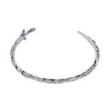 Alex and Ani ACOTAR Illyrian Sword & Shadows Cuff | A Court of Thorns and Roses Gift | Shiny Silver, Brass | Adjustable Cuff Bracelet For Women