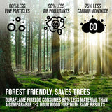 Fire Logs for Indoor and Outdoor Use - 2.5 lb Quick Light Fireplace Logs Fire Starter for Fireplace, Camping, and Firepits, 1.5 Hour Burn Time (6 Pack)