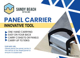 Sandy Beach Plasterboard Carrier - Easy Panel Carrier Gripper, Plasterboard Sheet Carrier, Drywall Lifter Gripper - Plasterboard Lifter Carrier - Ergonomic Plate For Plywood Sheet Goods