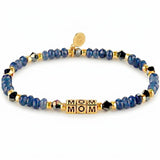 INSPIRED VOICES Inspirational Bracelets for Women, Mom, Gold Plated, Blue