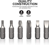 NEIKO 10048A Security Bit Set 100-Piece Set Cr-V Steel 1/4-inch Adapters Phillips Slotted Hex Torx Star Tamperproof Pozi Square Spanner Torque Tri-Wing Clutch Spline Wing Nut, Security Torx Bit Set
