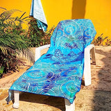 Elite Trend Microfiber Beach Towel for Adults with Bag - Extra Large 78x35 inch Lightweight Sand Free Quick Dry Towel for Travel, Swimming, Yoga, Camping (Sea Turtle)