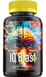 IQ Blast Pro Brain Supplement Capsules – IQBlast Pro All-Natural Maximum Strength Formula for Enhanced Memory and Focus Pills, IQ BlastPro Support and Reviews (1 Pack – 60 Capsules)