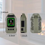 Portable 3-in-1 CO Detector with Audible & Visual Alarm, 300H Standby Battery, for Travel, Camping, Car, Hotel, RV - Essential for Travelers and Campers (Green)