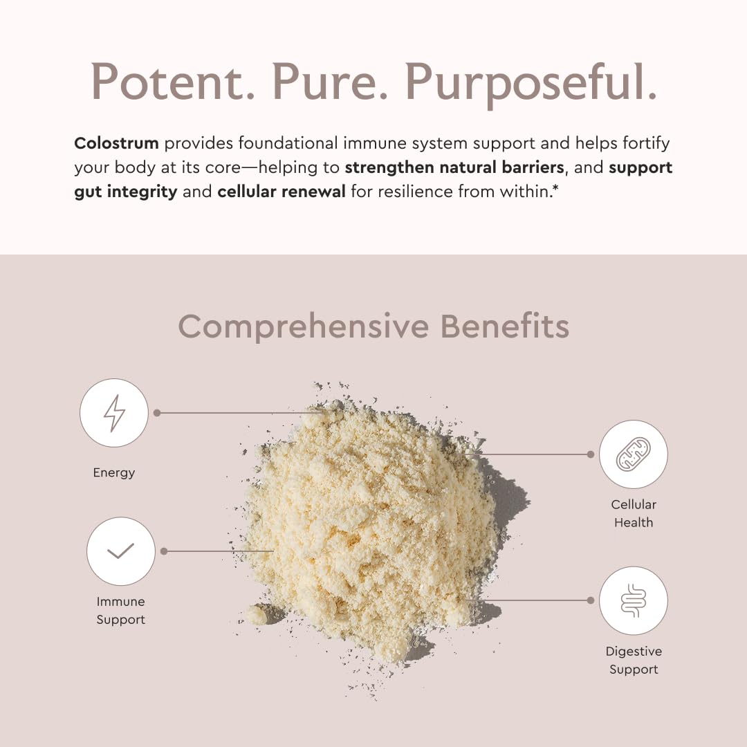 Alaya Naturals Bovine Colostrum Powder – Superfood, Bioactive Colostrum for Gut Health, Immune Support, Hormonal Balance & Muscle Recovery, Bioavailable, Non-GMO, Gluten Free
