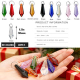50 Pcs 38mm Multi-Color Crystal Icicle Prisms Chandelier Hanging Lamp Decor