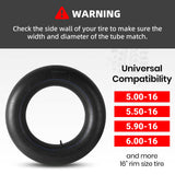 AR-PRO Replacement 6.00-16 Heavy-Duty Inner Tubes for Tractor, Trailer, Truck and More 600-16 Tires - with TR15 Valve Stems - Made from Durable Butyl Rubber