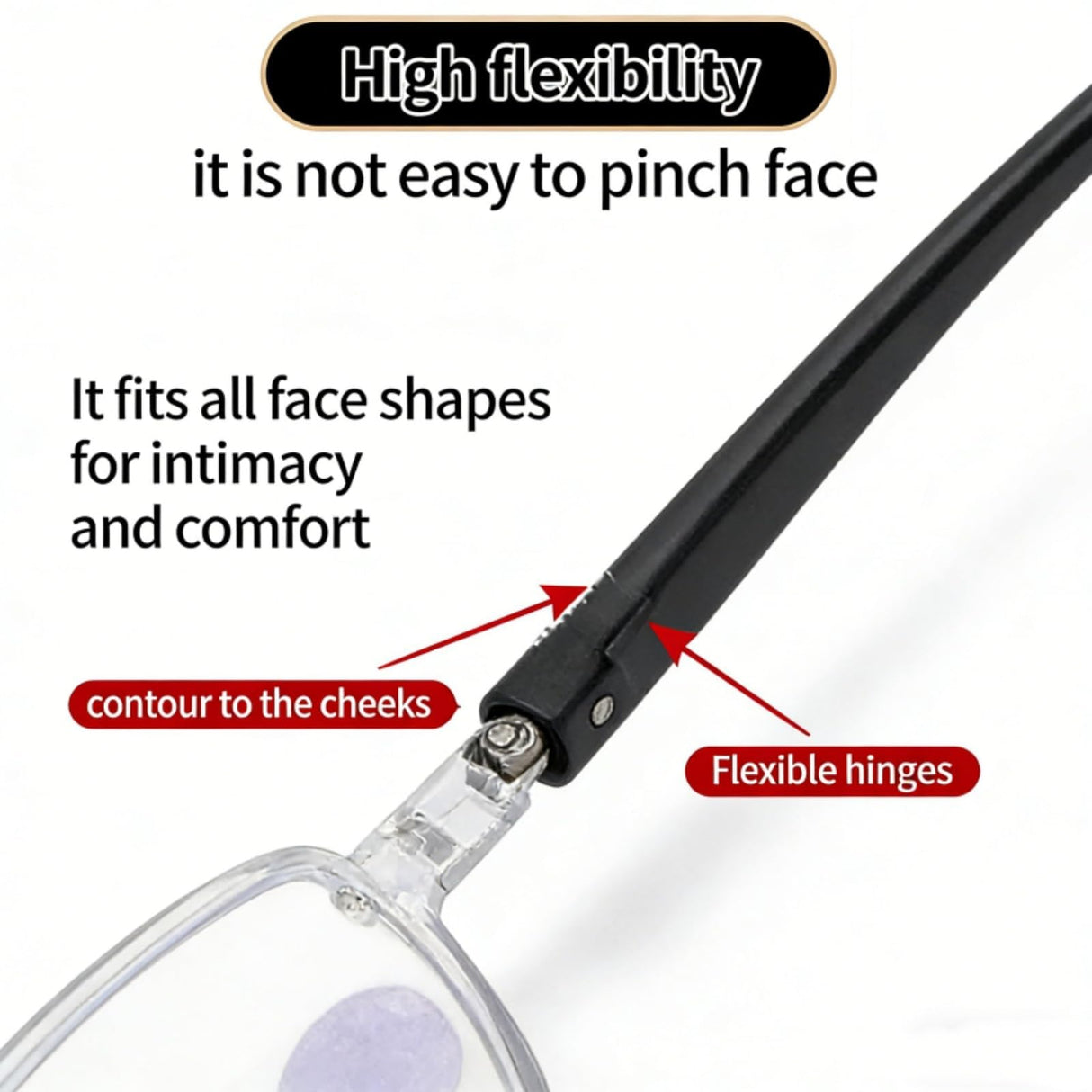 2026 Self Intelligent Dual Focus Glasses, Adjustable Auto Focus Eyeglasses with Case and Glasses Cloth for Women Men (2PCS-A)