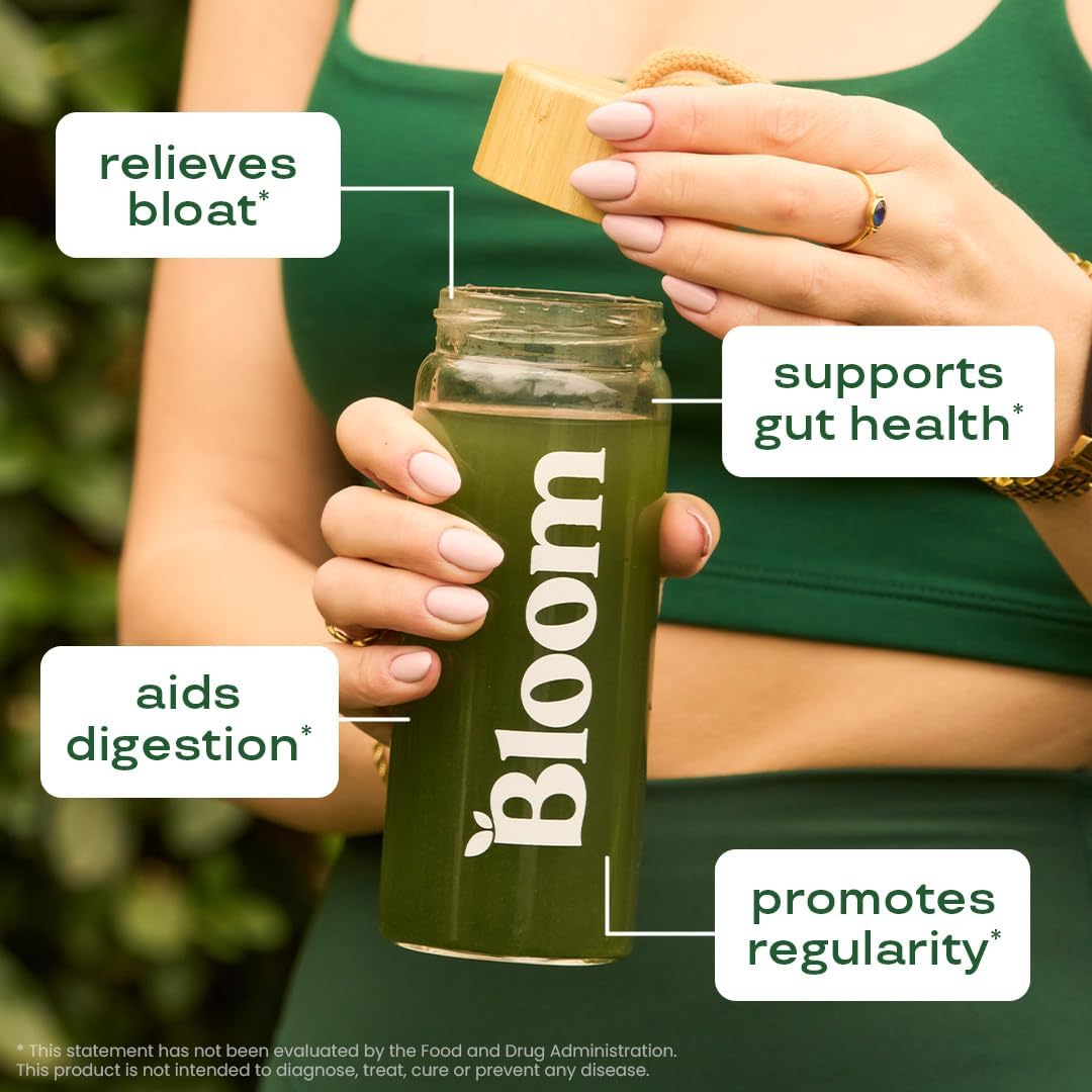 Bloom Bloading Bloom Nutrition Greens and Superfoods Powder for Digestive Health, Gre ...