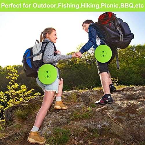 Fishboy Upgraded Collapsible Stool, 400lbs Max Weight, Lightweight But Sturdy, Portable Retractable Folding Telescoping Foldable Camping Stool for Adults Outdoor Fishing Hiking Gardening Travel BBQ