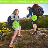 Fishboy Upgraded Collapsible Stool, 400lbs Max Weight, Lightweight But Sturdy, Portable Retractable Folding Telescoping Foldable Camping Stool for Adults Outdoor Fishing Hiking Gardening Travel BBQ