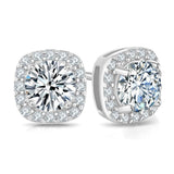 Moissanite Stud Earrings,925 Sterling Silver Lab Created Earrings for Women Men DOJOJOSA Jewelry for Gifts