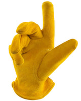 FEISHDEK Kids Large Yellow 2 Pairs Protective Gloves