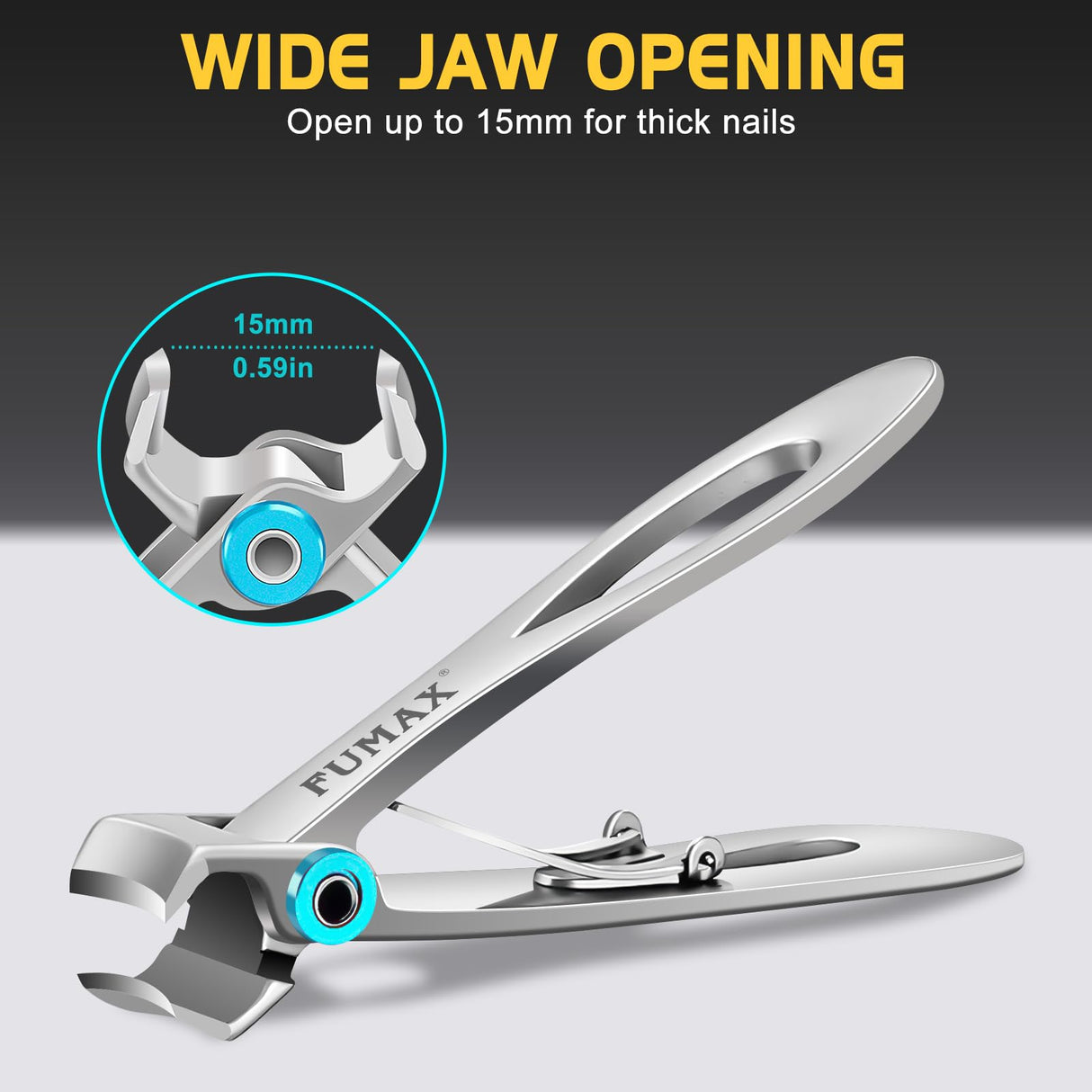 Toenail Clippers for Seniors Thick Toenails with Wide Opening, Large Long Handle Toe Nail Clippers for Men Heavy Duty Sharp Nail Clippers with Catcher, Heavy Duty Nail Cutter Gifts for Men Women