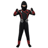 Spooktacular Creations Halloween Ninja Costume, Black Ninja Outfit Set for Kids, Halloween Costumes with Accessories for Boys Dress Up and Role Play Party (Small, 5-7 yrs)