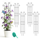 32.6inch Plant Trellis for Pot Climbing Plants Indoors & Outdoor, Garden Trellis for Potted Plants, Rust-Proof Metal Sturdy Yet Gentle Climbing Stakes Support for Ivy Pothos Hoya Monstera (4pcs)