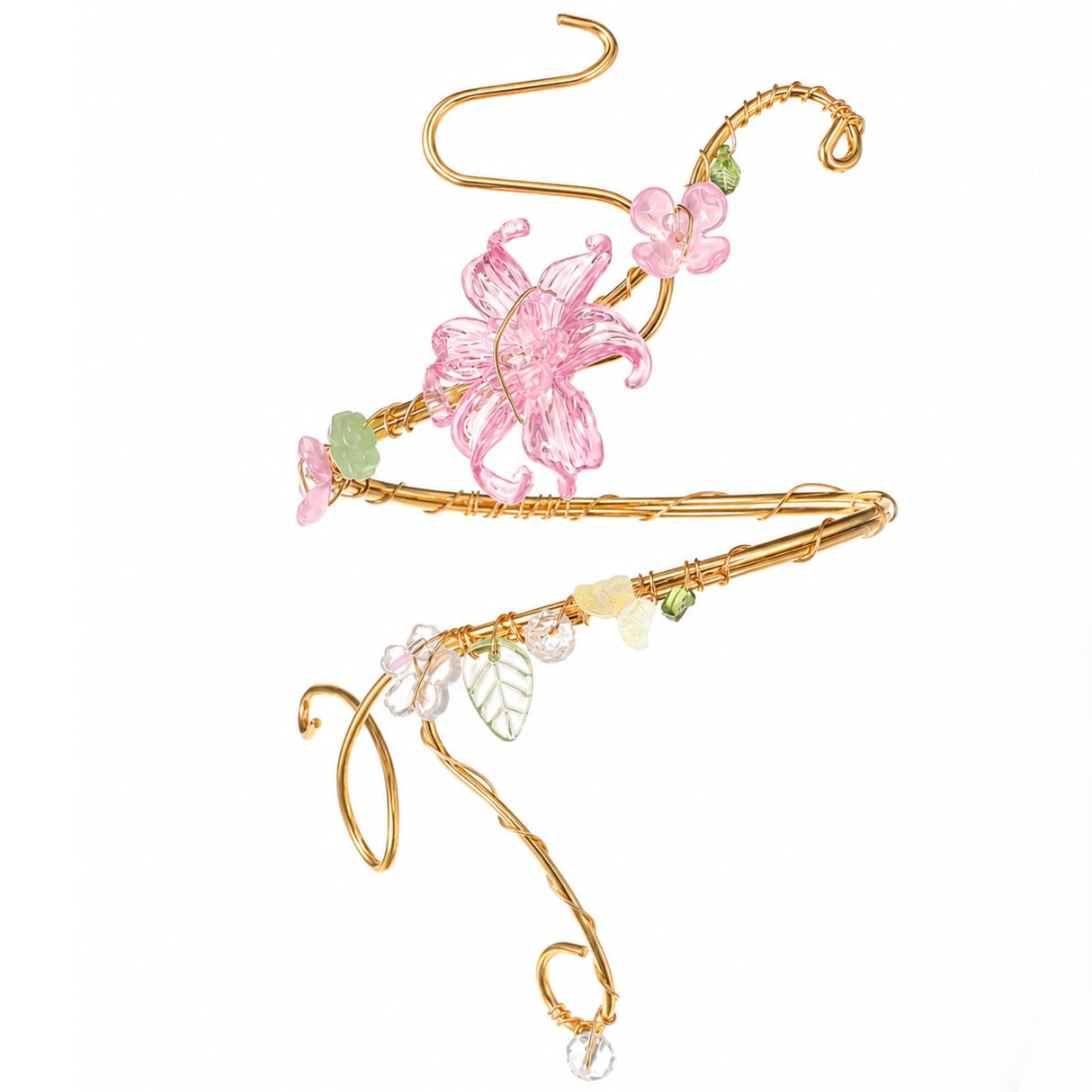 Kigeli Fairy Flower Arm Cuff Jewelry for Women, Renaissance Elf Accessories