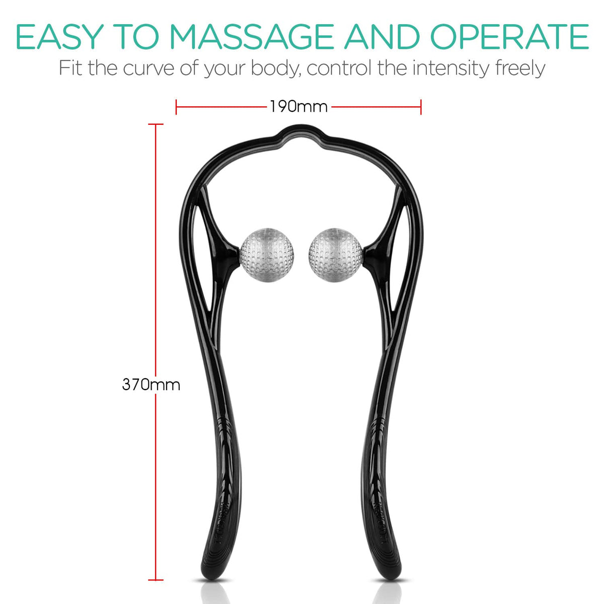 VOYOR Neck Massager Shiatsu Deep Tissue Dual Trigger Point for Pain Relief
