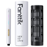 Fanttik E2 Ultra Electric Screwdriver, 0.6N.m Mini Screwdriver Set, 50 Magnetic Bits, 5/32'' Precision Screwdriver for Laptop, PC, Phone, 3D Printer, RC Cars, Electronics Repair Tools for Dad (White)