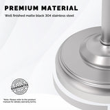 WZKALY Toilet Paper Holder Stand, Brushed Nickel Toilet Paper Holder Free Standing, Post Pivoting Design & Stable Weighted Base SUS304 Stainless Steel for Bathroom(Mega Roll)