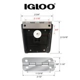 Igloo Cooler Heavy-Duty Stainless Steel Parts Kit - 2 Latches, 3 Hinges, Latch Posts & Screws - Marine-Grade, Corrosion-Resistant Parts