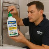 Kudos-Trading - Fernox F4 Leak Sealer 500ml Liquid Seal for Central Heating Pipe Work Leaks Water Underfloor Heating Non-Corrosive Non-Toxic Compatible with Most Heating Systems Long-Lasting Seal